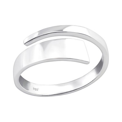 Nyitott modern ezüst gyűrű - 36759EKW