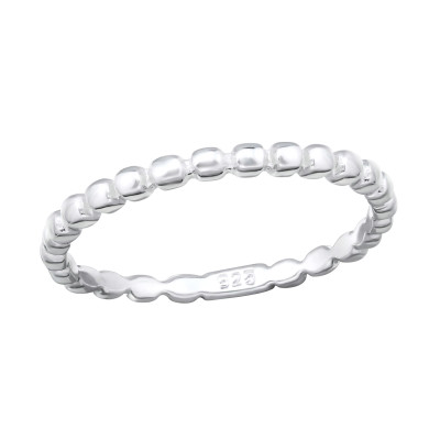 Pontozott ezüst gyűrű