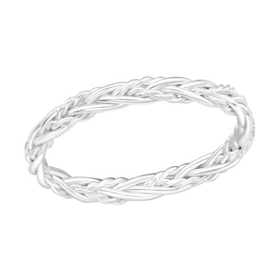 Dupla fonott ezüst gyűrű Dupla fonott ezüst gyűrű