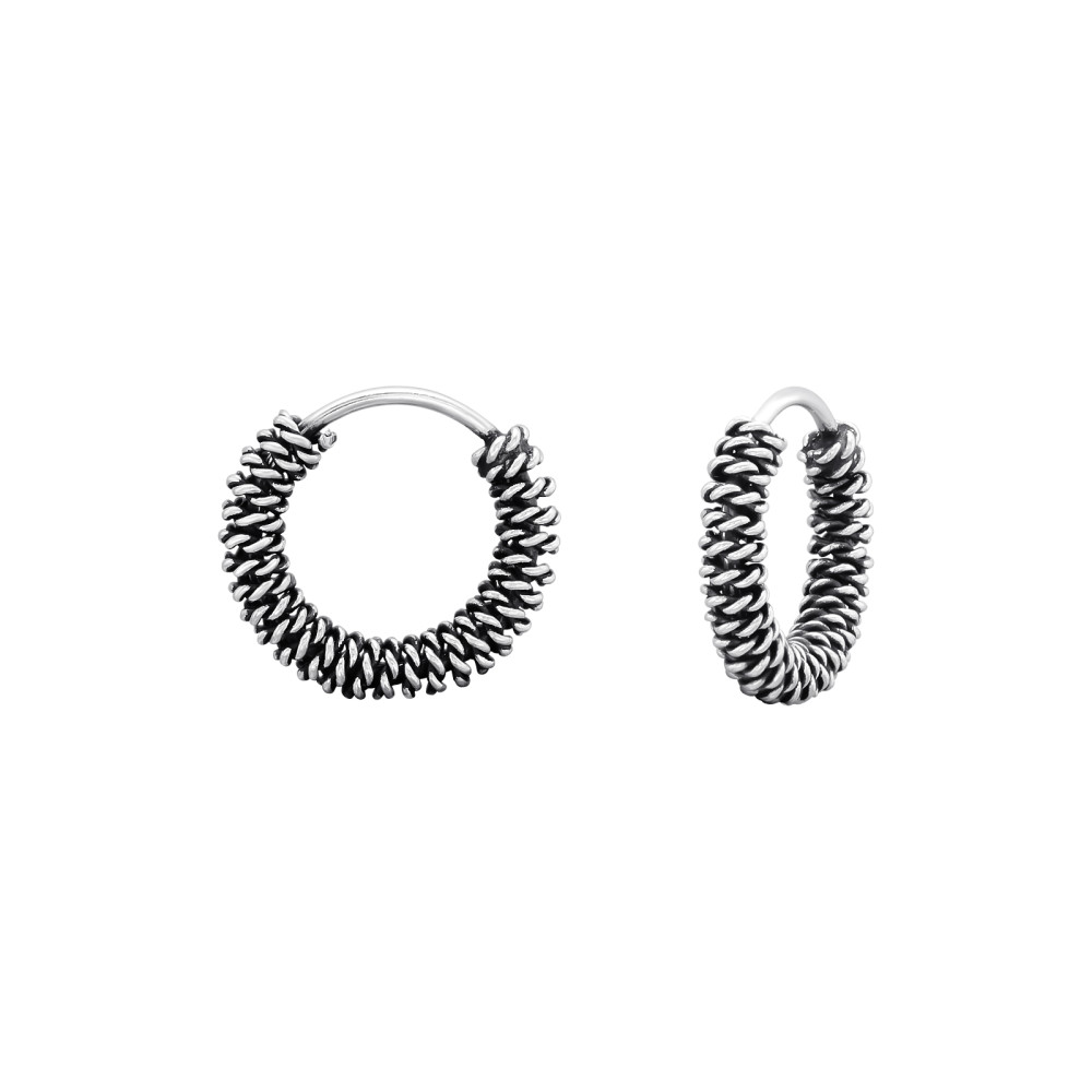 2 mm x 10 mm ezüst bali dizájn karika fülbevaló 2 mm x 10 mm ezüst bali dizájn karika fülbevaló
