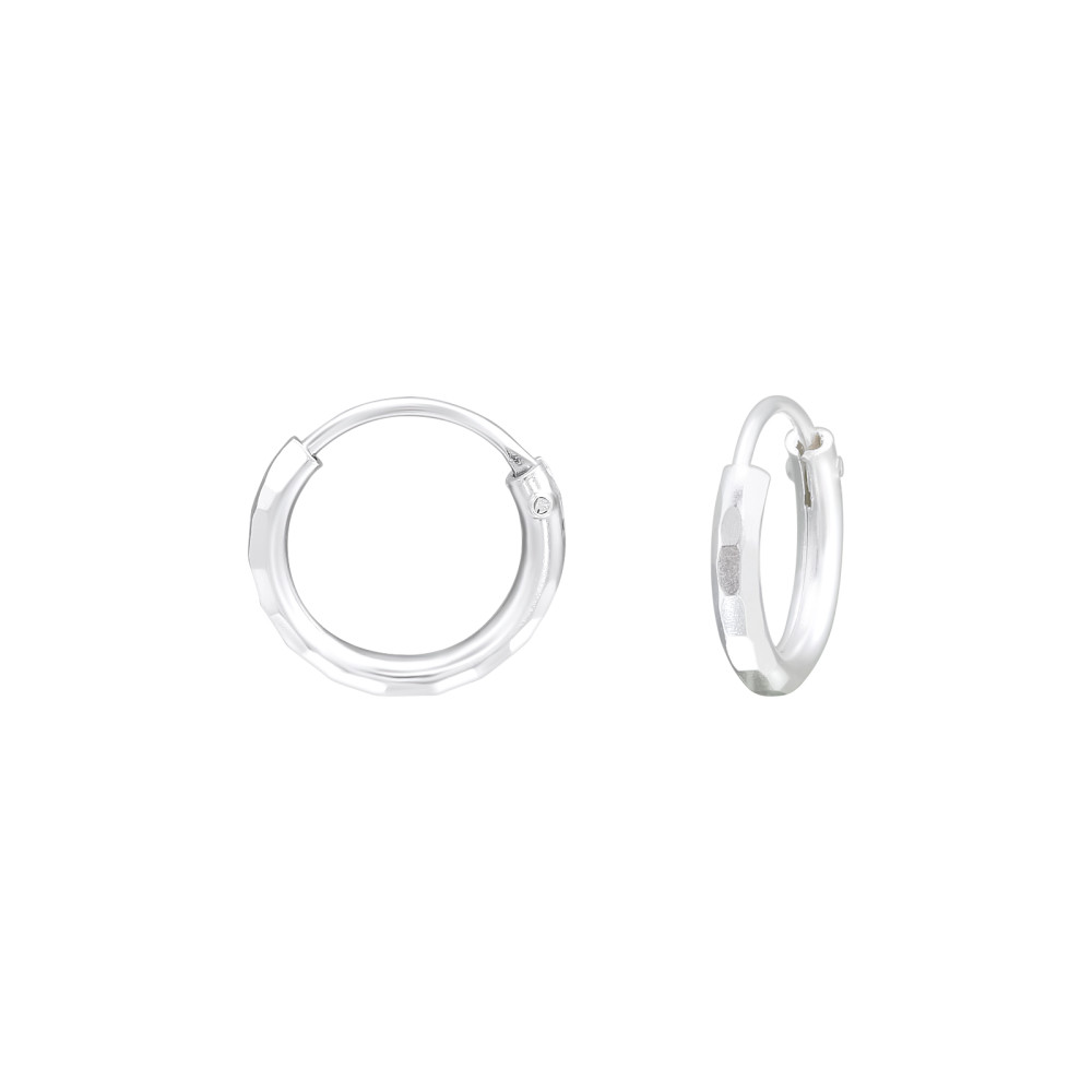 Alap ezüst karika fülbevaló - 10 mm Alap ezüst karika fülbevaló - 10 mm