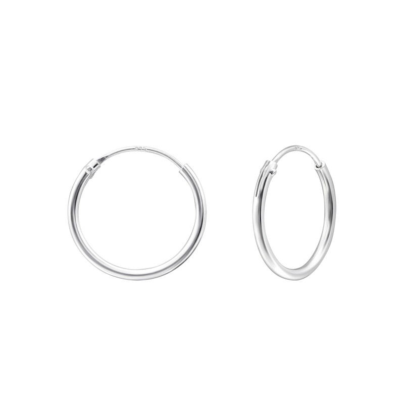 14 mm női ezüst alap karika fülbevaló