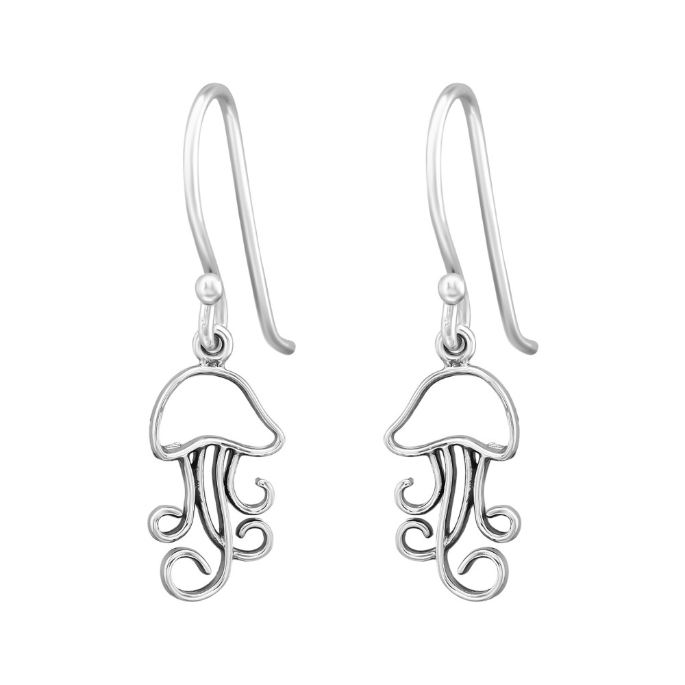 Medúza női ezüst akasztós fülbevaló nőknek