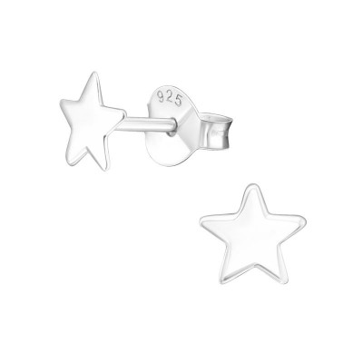 Csillag ezüst stift fülbevaló - 13748EKW