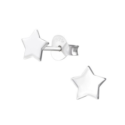 Ezüst csillag formájú fülbevaló, egy pár - 23491EKW