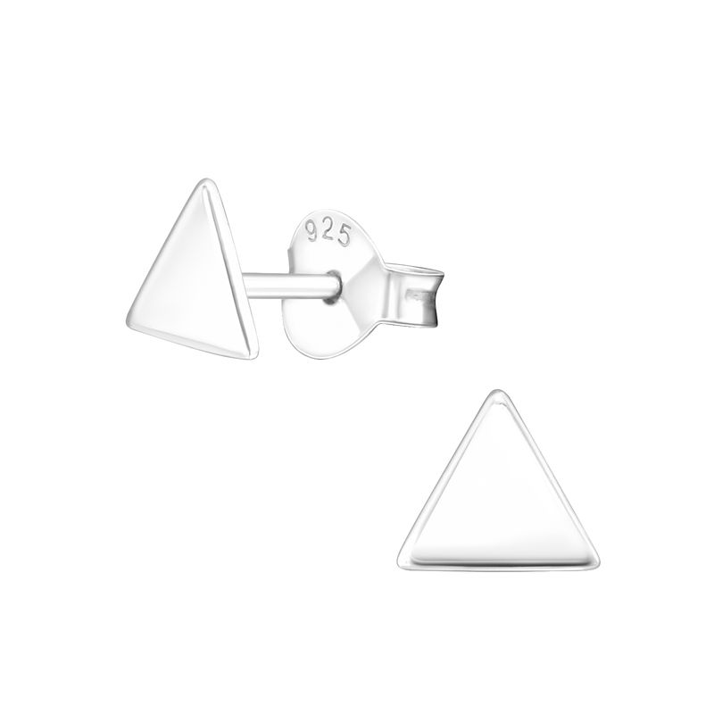 Ezüst háromszög formájú fülbevaló, egy pár - 20834EKW