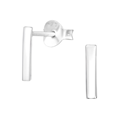 Rúd ezüst stift fülbevaló Rúd ezüst stift fülbevaló