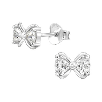 Masni elegáns, finom ezüst fülbevaló, cirkónia köves