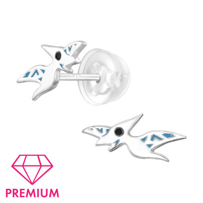 Pterodactylus prémium 925 ezüst stift gyerek fülbevaló