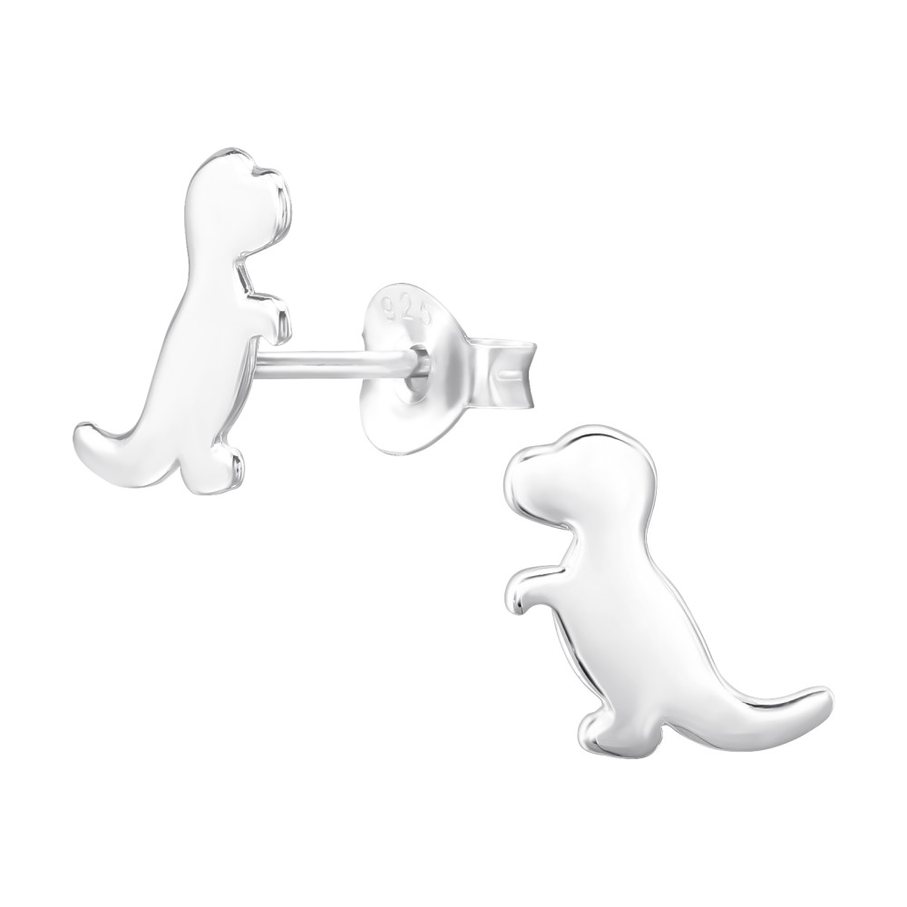 Dinoszaurusz 925 ezüst stift gyerek fülbevaló Dinoszaurusz 925 ezüst stift gyerek fülbevaló