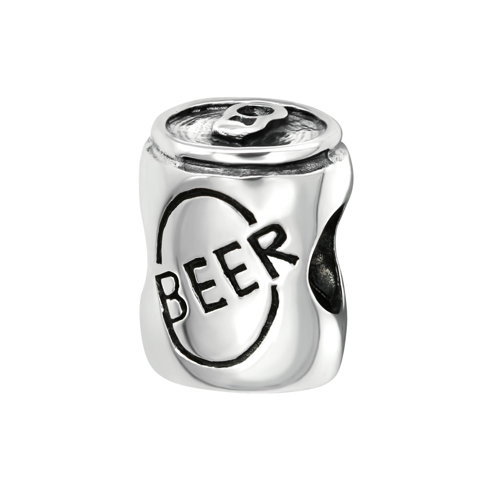 Beer Sörösdoboz 925 ezüst charm karkötőre fűzhető Beer Sörösdoboz 925 ezüst charm karkötőre fűzhető