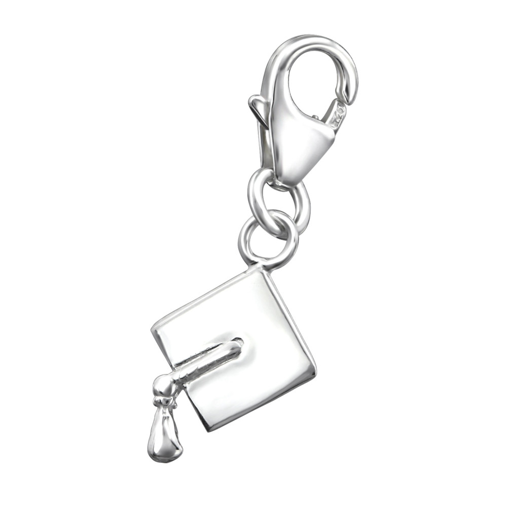 Érettségi, végzős, diploma kalap 925 ezüst kapcsos amulett Érettségi, végzős, diploma kalap 925 ezüst kapcsos amulett