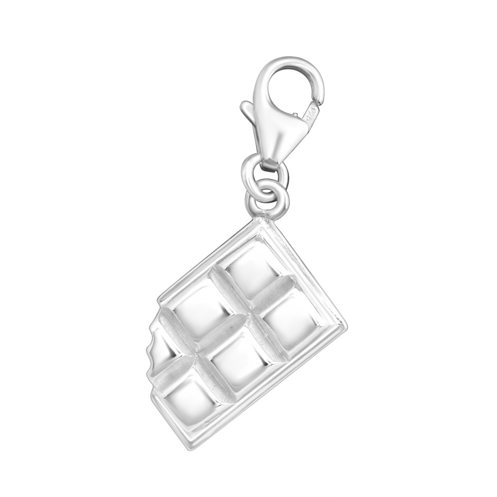 Csokoládé 925 ezüst kapcsos amulett Csokoládé 925 ezüst kapcsos amulett