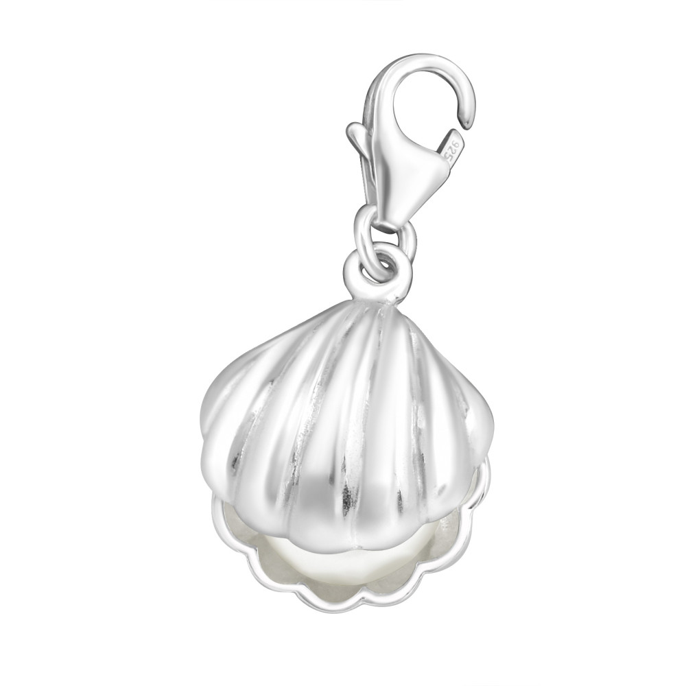 Nyitott Kagyló 925 ezüst kapcsos amulett Nyitott Kagyló 925 ezüst kapcsos amulett