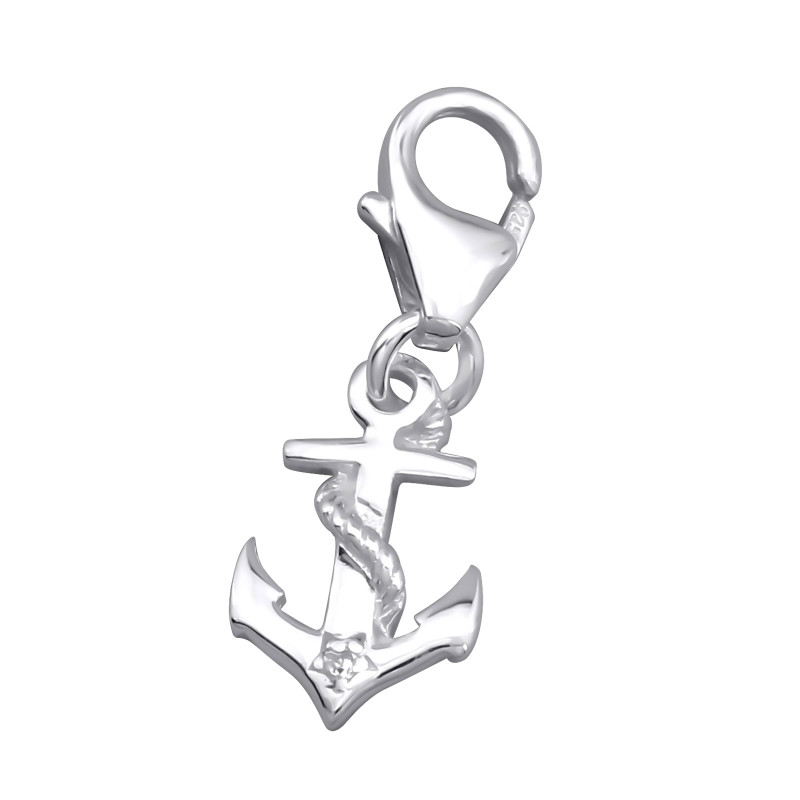 Horgony ezüst amulett