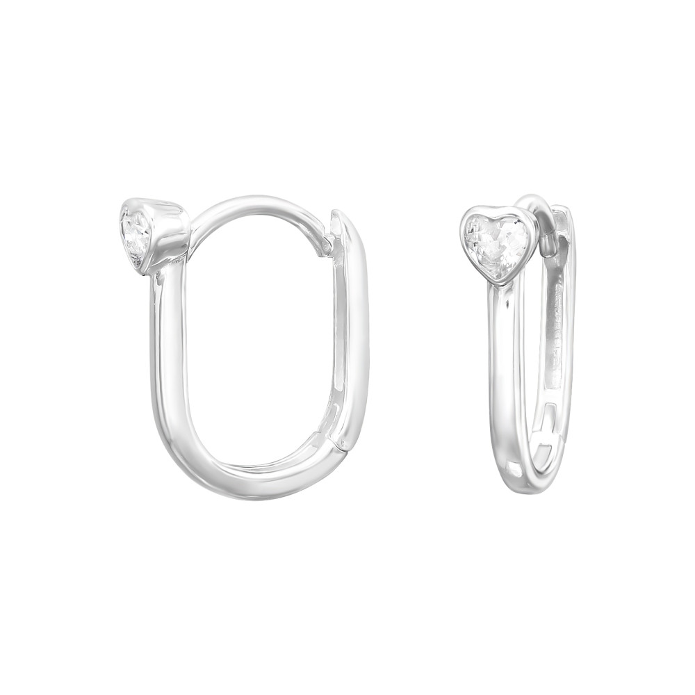 Huggies 925 ezüst karika fülbevaló, cirkónia köves, 3.5 mm x 14 mm – egyszerű Huggies 925 ezüst karika fülbevaló, cirkónia köves, 3.5 mm x 14 mm – egyszerű