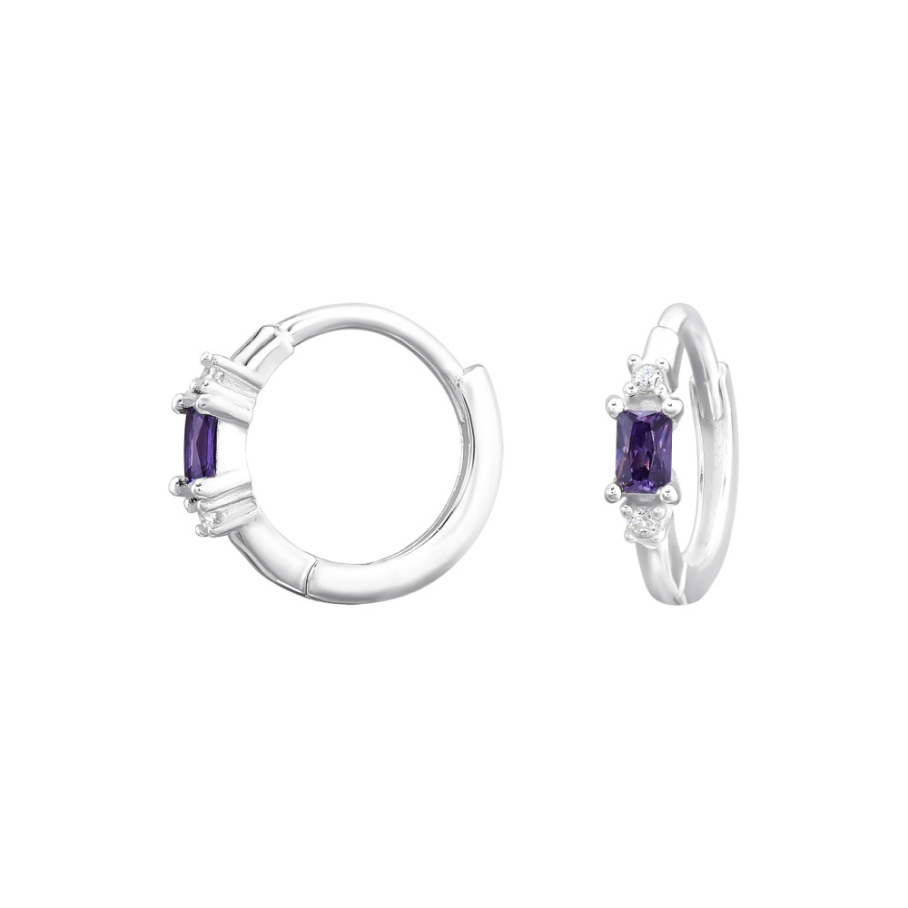 Huggies 925 ezüst karika fülbevaló, cirkónia köves, 3 mm x 11 mm – minimal Huggies 925 ezüst karika fülbevaló, cirkónia köves, 3 mm x 11 mm – minimal