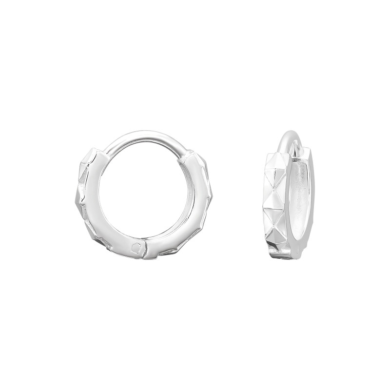 Huggies 925 ezüst karika fülbevaló, 2 mm x 11 mm – sima