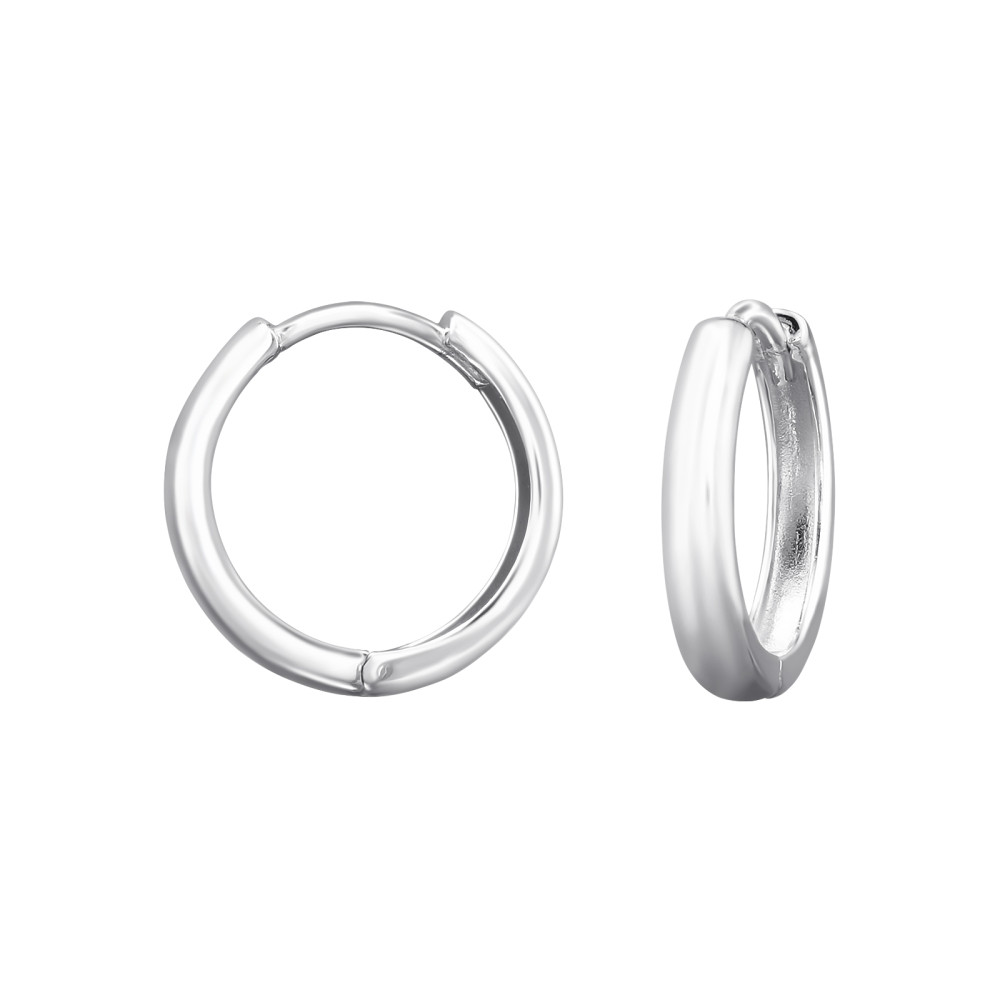 Huggies 925 ezüst karikafülbevaló, 3 mm x 13 mm – letisztult