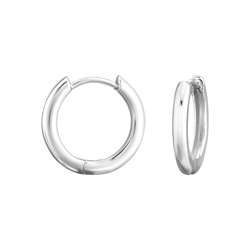Huggies 925 ezüst karikafülbevaló, 3 mm x 15 mm – minimal