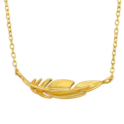 Toll 24k aranyozott ezüst nyaklánc