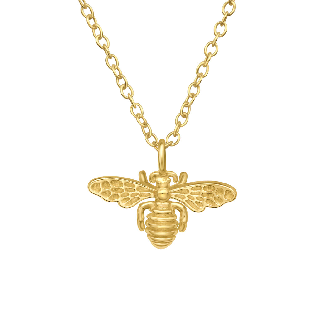 Dongó 24k aranyozott ezüst nyaklánc Dongó 24k aranyozott ezüst nyaklánc