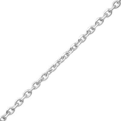 Alap egyszerű ezüst nyaklánc - 37608EKW
