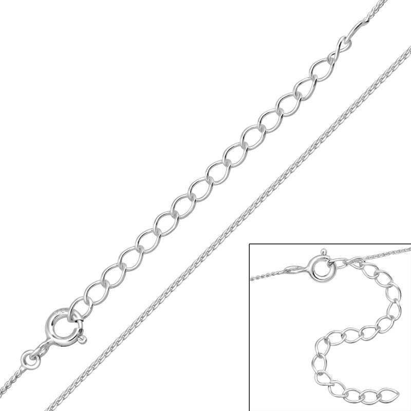 45+5 cm alap 925 ezüst nyaklánc 45+5 cm alap 925 ezüst nyaklánc