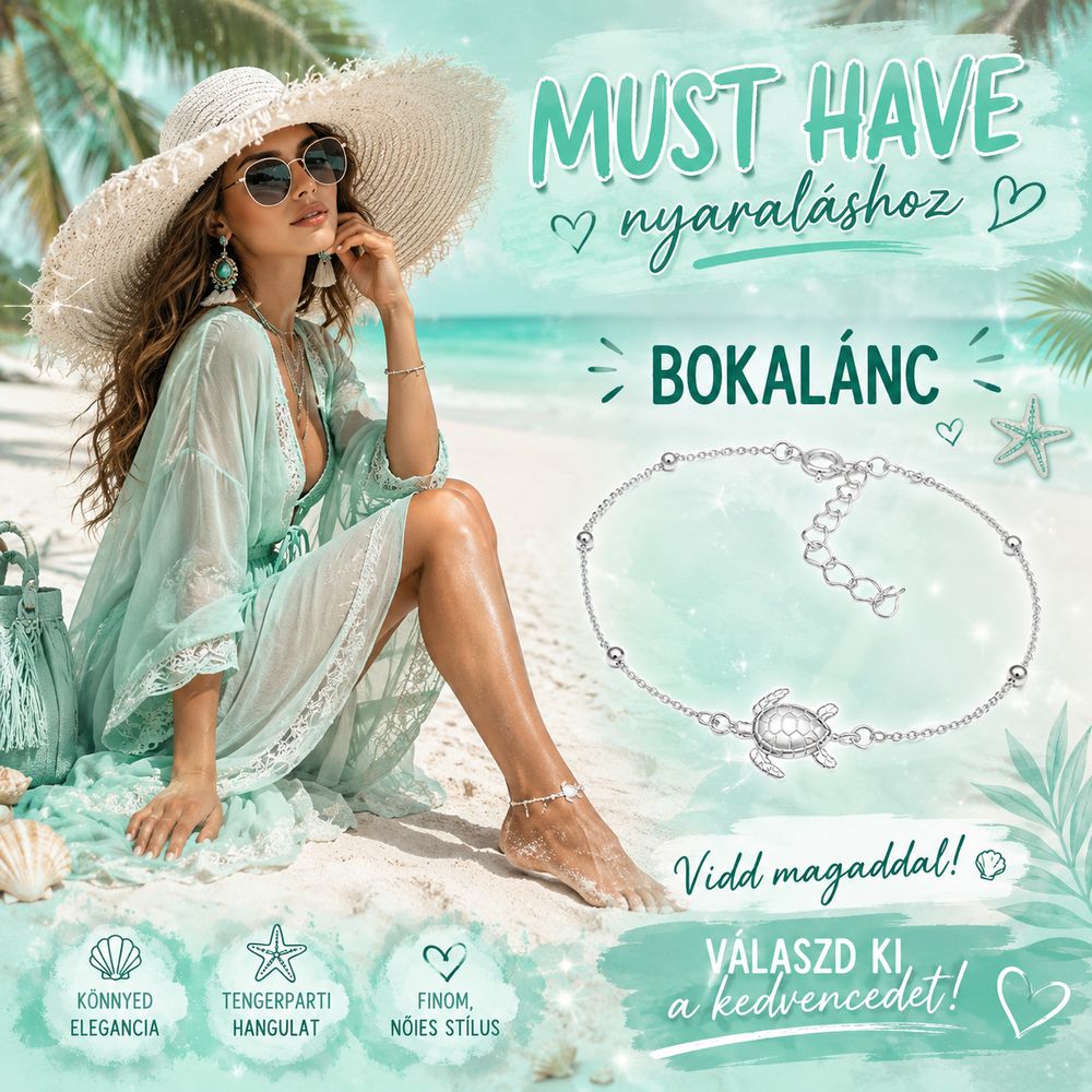 ezüst bokaláncok
